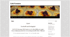 Desktop Screenshot of cafefontaine.se